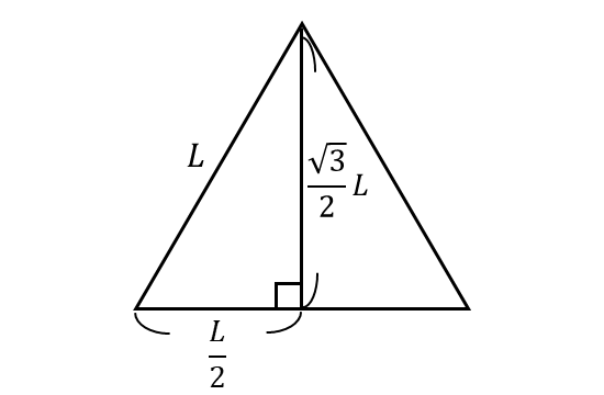 正三角形の断面